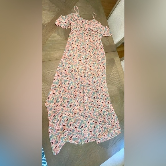 ENTRO floral off shoulder strap maxi dress - Picture 5 of 11